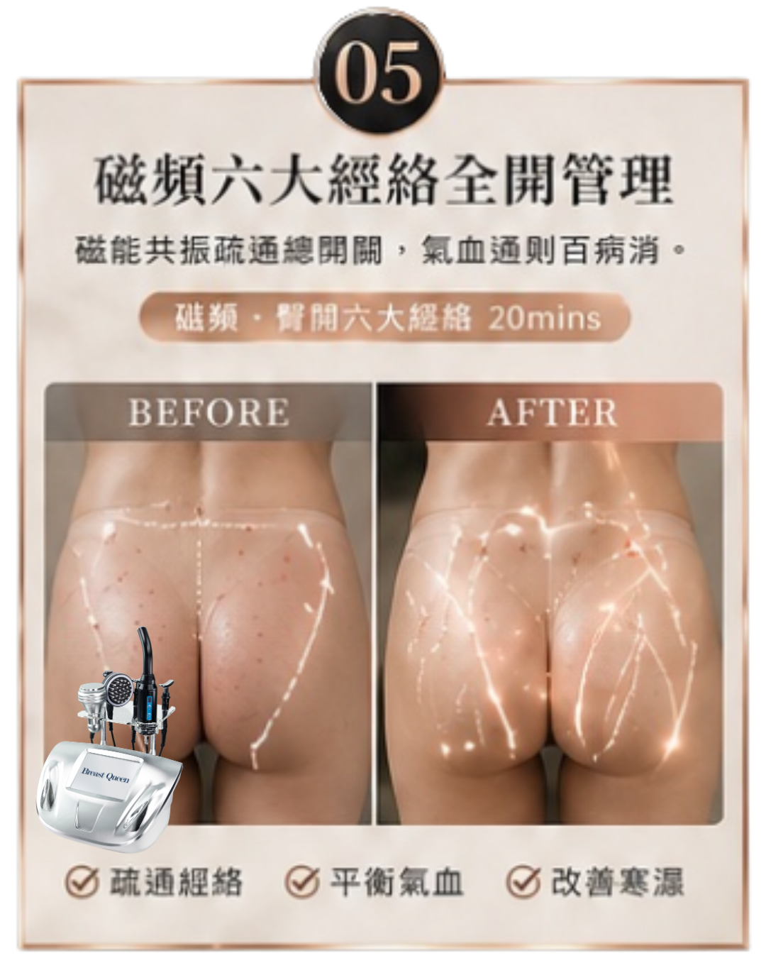 單項試做｜磁頻六大經絡全開管理